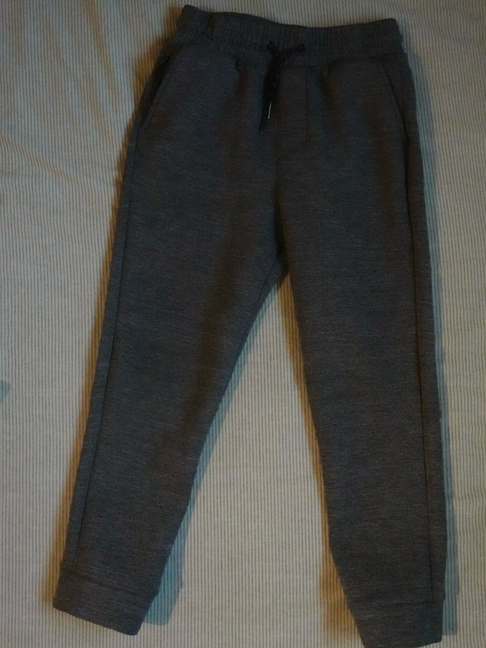 Kids Cozy Gray Joggers with Elastic Waist